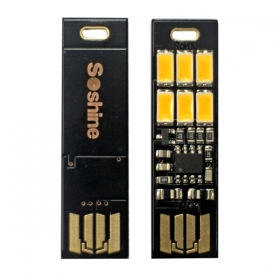 Soshine Touch control Portable USB Mini 6 LED Night Light (5PCS)