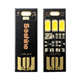 Soshine Light-controlled Portable USB Mini 3 LED Night Light (5PCS)