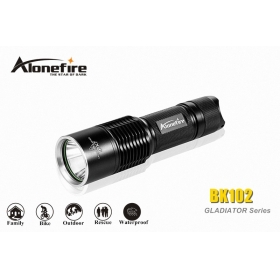 AloneFire GLADIATOR Series BK102 CREE XM-L2 LED 5 mode Long range led flashlight