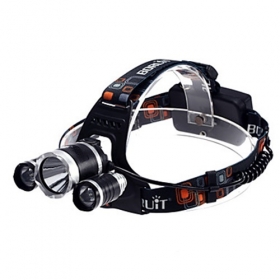 AloneFire HP83 high power 3X CREE XM-L T6 LED 5000Lumens 4 Mode LED Headlamp Headlight for 2x18650 Rechargeable batteries