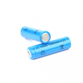 UltraFire High performance LC14500 1300mAh 3.7V-4.2V Li-ion Rechargeable Battery - (2 PCS)