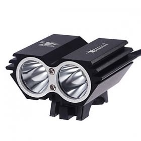 BL-15 X2 2000LM CREE XM-L U2*2 LED Waterproof design 4 Modes Bicycle led Light black (Only bike lights))