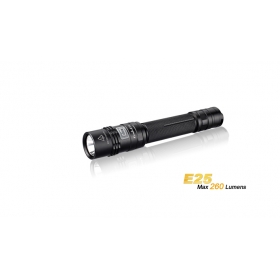 Fenix E25 CREE XP-E2 LED 260 Lumens 3 mode Side switch Intelligent memory function Flashlight Torch