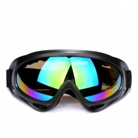 Ski Exercise Goggle Tactical Airsoft Goggles Men Frame Shooting Eyewear Windproof Glasses - colorful lens