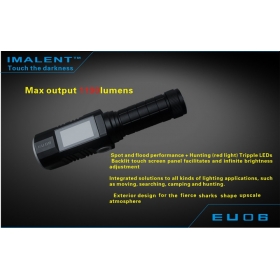 IMALENT EU06-R CREE XM-L2(U2) 1190Lumens Touch LED light portable flashlight