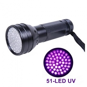 AloneFire 51 LED UV Light 395-400nm LED UV Flashlight torch