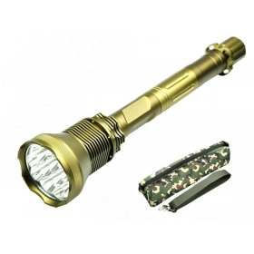 13800lm Super Powerful 12x CREE 5 Mode T6 LED Flashlight Torch+1*bag-golden