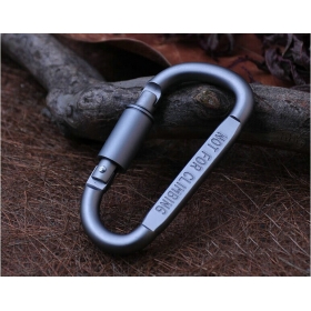 Hard aluminum alloy mountaineering buckle multi-purpose tool hang buckle keychains key ring chain