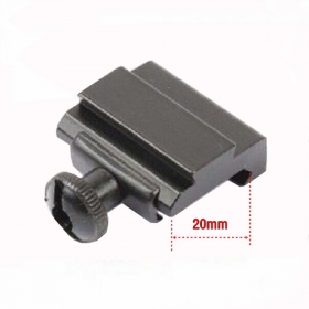 C005 20mm to 11mm Weaver Dovetail Adapter to Picatinny Rail Rifle Scope Mount Hunting