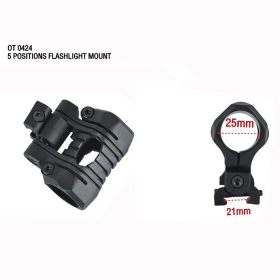 Element OT 0424 25mm Ring 21mm Rail 5 POSITIONS FLASHLIGHT MOUNT