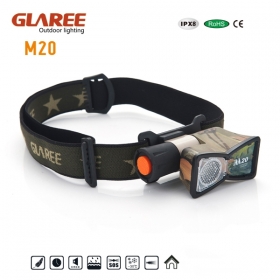 GLAREE M20 CREE 3W LED 4 model Multi-function Headlamps Portable floodlight flashlight