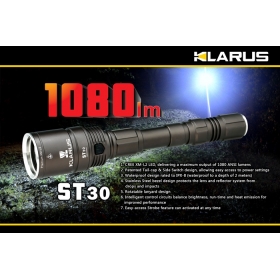 Klarus ST30 XM-L2 LED1080 lumens camping hunting searching LED flashlight