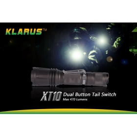Klarus XT10 XM-T6 LED 470 lumens waterproof aluminum tactical hunting torch