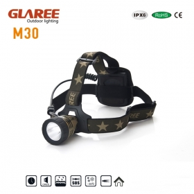 GLAREE M30 5 Model CREE 3W LED Multi-function Outdoor Headlamp-Camouflage