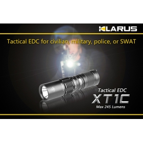 KLARUS XT1C CREE XP-G R5 4-Mode 245 lumens Tactical Flashlight