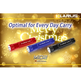 Klarus Mi02 GS LED 13 LUMENS portable safety mini brightest torch led flashlights(Red, blue, black)