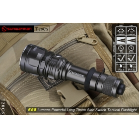 Sunwayman T20CS CREE XM-L U2 658LM 5-Modes LED Flashlight Torch