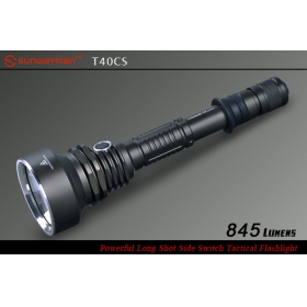 SUNWAYMAN T40CS 845 Lumens 5-Mode Powerful Long Shot Side Switch Tactical Flashlight