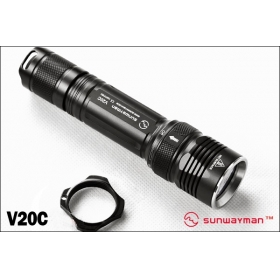 Sunwayman V20C Cree XM-L U2 480 Lumens 3 MODE Magnetic Control Tactical Flashlight