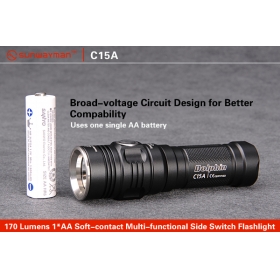 Sunwayman C15A 5 Mode Cree XM-L U2 170 LUMENS LED Flashlight