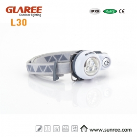 GLAREE L30 3 x NICHA LED Lightweight multipurpose mini portable outdoor headlamp Hat lamp -blue