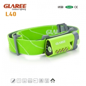 GLAREE L40 4 x NICHALED Lightweight multipurpose mini portable outdoor headlamps -green
