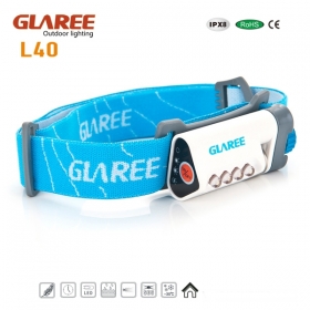 GLAREE L40 4 x NICHALED Lightweight multipurpose mini portable outdoor headlamps -White