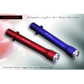 SUNWAYMAN R20A D&M Cree XP-G R4 150 lumens 2 mode LED Flashlight Blue/Red