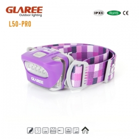 GLAREE L50-PRO 5x Energy saving LED Lightweight multipurpose mini portable headlamps -purple