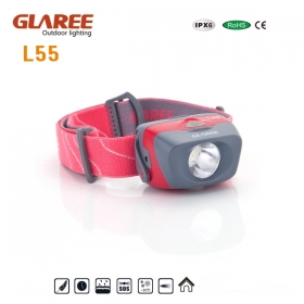 GLAREE L55 Osram LED Lightweight multipurpose mini portable headlamp light -Red