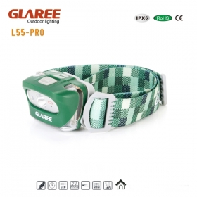 GLAREE L55Pro CREE XH-G LED White Red Double light source Lightweight multipurpose mini portable headlamp -green