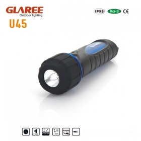GLAREE U45 CREE XP-E Q3 LED White light source Lightweight multipurpose portable waterproof flashlight -blue