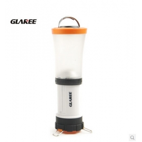 GLAREE C3 CREE XP-E Q3 LED NEW design multipurpose Portable telescopic Tent lamp Camping lamp flashlight -Orange