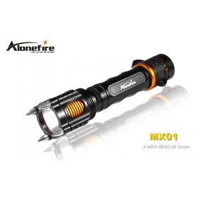 AloneFire MX01 X-MEN Series CREE XM-L2 LED 6 mode fully functional alarm rescue led flashlight torch