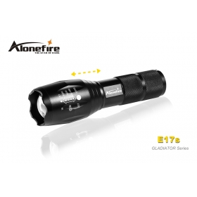 AloneFire GLADIATOR Series E17s CREE XM-L2 LED 5 mode High power Zoomable led flashlight torch