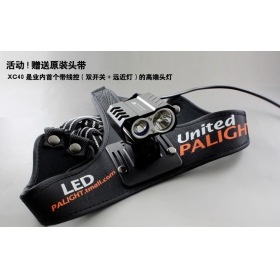 PALIGHT XC40 bicycle light headlight glare adjustable pressure switch wire distance light -black (1Set)