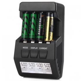 BM100 Intelligent Digital Battery Charger LCD Multifunction for 4 AA AAA Rechargeable Batteries AKKU