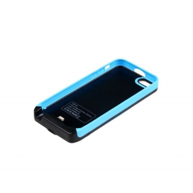 A2 2500mah Backup Power Pack External Battery Case for iphone 5C 5 5S, Compatible ios7- blue