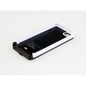 A2 2500mah Backup Power Pack External Battery Case for iphone 5C 5 5S, Compatible ios7-white