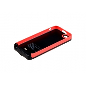 A2 2500mah Backup Power Pack External Battery Case for iphone 5C 5 5S, Compatible ios7-Red