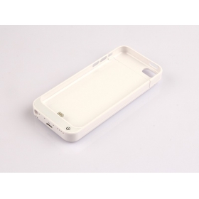 2200mah Backup Power External Battery Charger case for iphone 5 5S 5C Compatible IOS 7-white