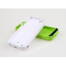1PC 4200mah Backup Power External Battery case for iphone 5 5S 5C Compatible IOS 7-white (5C-2)