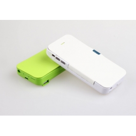 1PC 4200mah Backup Power Pack with PU top cover External Battery Charger Case for iphone 5 5S 5C,Compatible ios7- white (5CB-2)
