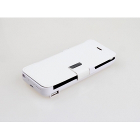 1PC 4200mah with top cover Backup Power External Battery Charger case for iphone 5C 5S 5- white (5CFD)