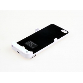 1PC 4200mah Backup Power External Battery Charger case for iphone 5 5S Compatible ios7- white（5GT-3)