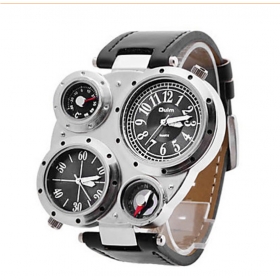 1PC Oulm double machine core sports watch fashion and personality Multi-function quartz men's fashion watches - 9415