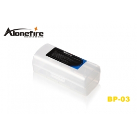 AloneFire BP-03 PP Environmental protection material battery Protective box for 1 x 26650