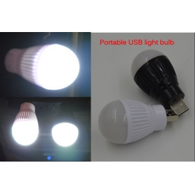 1Pcs Portable USB Night Light for USB Interfaces Universal - black