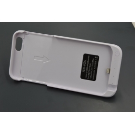1PC 4.7 inch 3800MAH external backup battery charger case for iphone 6 Compatible ios.8 - white（JLW-6GA)