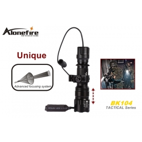 AloneFire TK104 Tactical Series CREE XM-L L2 LED 5 mode Professional Zoom tactical flashlight torch light